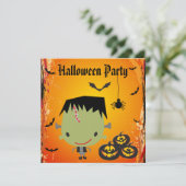 フランキー、パンプキン、こうもり&スパイダーハローウィンパーティ 招待状 (スタンド正面)