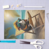 フランキーGは休暇に行く、夏のおもしろい 薄葉紙 (クラフト)