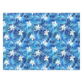 フランギパニとブルーパーム テーブルクロス (正面(横))