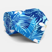 フランギパニとブルーパーム ネクタイ (ロール)