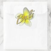 フランギパニの花 スクエアシール (バッグ)