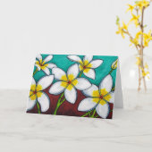 フランギパニデライトグリーティングカード#3 カード (黄色い花)