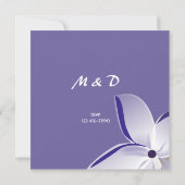 フランギパニフラワー結婚式招待状 招待状 (裏面)