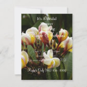 フランギパニブライダルシャワー 招待状 (正面)