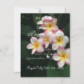 フランギパニブライダルシャワー 招待状 (正面)