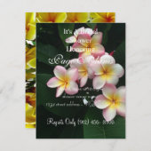 フランギパニブライダルシャワー 招待状 (正面/裏面)