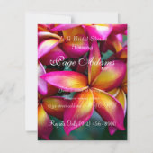 フランギパニブライダルシャワー 招待状 (正面)