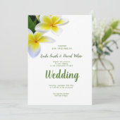 フランギパニ結婚式招待状 招待状 (スタンド正面)