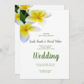 フランギパニ結婚式招待状 招待状 (正面/裏面)