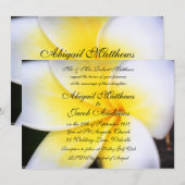 フランギパニ-結婚式招待状 招待状 (正面/裏面)