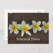 フランギ結婚パニのリハーサル招待状 インビテーションポストカード (正面/裏面)