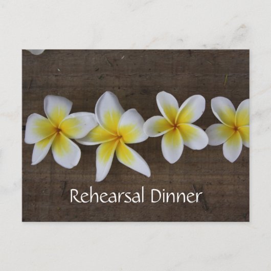 フランギ結婚パニのリハーサル招待状 インビテーションポストカード (正面)