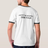 フランクおよび敗者の信号器のTシャツ旅行2008年 Tシャツ (裏面)