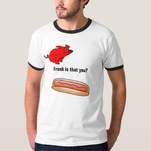 フランクか?着信側T型 Tシャツ (正面)