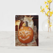 フランクのカボチャ カード (黄色い花)