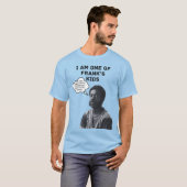 フランクのキッズライトブルーシャツ/ブラック文字 Tシャツ (正面フル)