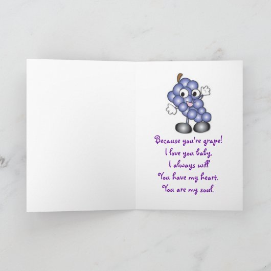 フランクの愛 カード (内部)