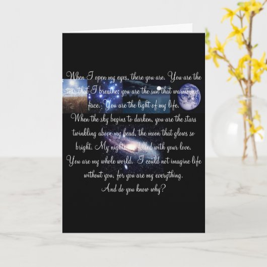 フランクの愛 カード (黄色い花)