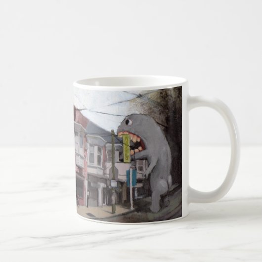 フランクはボルティモアのデリカテッセン-マグで食べます コーヒーマグカップ (右)