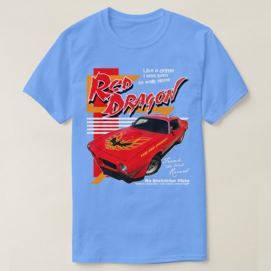 フランクザタンクレッドドラゴン Tシャツ (デザイン正面)