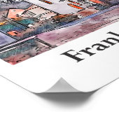 フランクシュ・シュウィズGermany旅行水の色 ポスター (角)