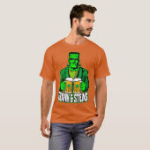 フランクスタインSt patricks dayフランケンシュタインビール Tシャツ (正面フル)