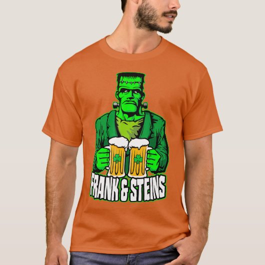 フランクスタインSt patricks dayフランケンシュタインビール Tシャツ (正面)