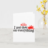 フランクス レッドホット 私は何でもこれをかけるホットソース カード (黄色い花)