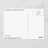 フランクズオンベルモント,ヴィンテージシカゴネオンサイン ポストカード (裏面)