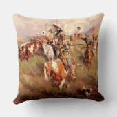 フランクテニー・ジョンソンウェスタン・アート「エバーウェスタン」 クッション (裏面)