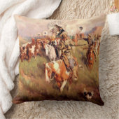 フランクテニー・ジョンソンウェスタン・アート「エバーウェスタン」 クッション (ブランケット)