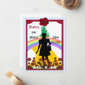 フランクバウムの魔法使いOZホームカードのような場所なし ノートカード (正面/裏面インサイチュ)