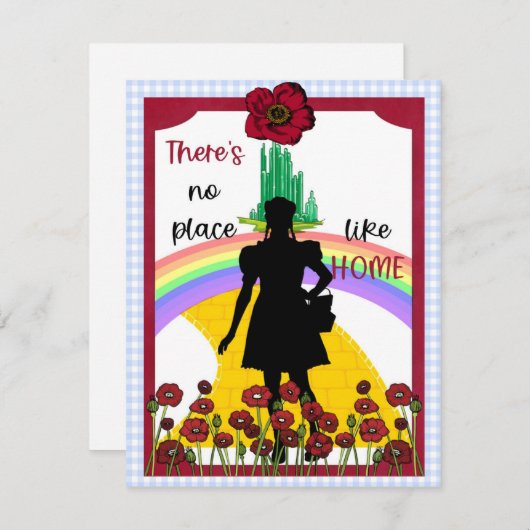 フランクバウムの魔法使いOZホームカードのような場所なし ノートカード (正面/裏面)