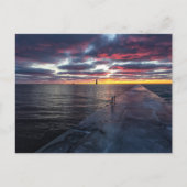 フランクフォートのピンク色の雲 ポストカード (正面)