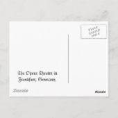 フランクフルトのオペラシアター ポストカード (裏面)