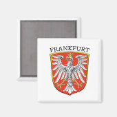 フランクフルトのコート – GERMANY マグネット (正面/裏面)