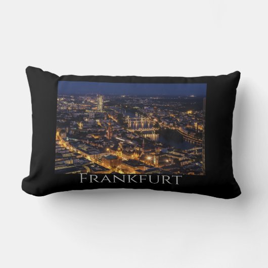 フランクフルトの夜景 ランバークッション (正面)