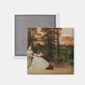 フランクフルトの女， 1858 マグネット (正面/裏面)