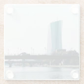 フランクフルトの景色 ガラスコースター (裏面)