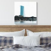 フランクフルトの景色 キャンバスプリント (インサイチュ (寝室))
