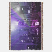 フランクフルトアムメインのシティライトパープル スローブランケット (正面縦)