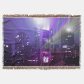 フランクフルトアムメインのシティライトパープル スローブランケット (正面)