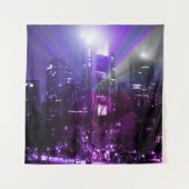 フランクフルトアムメインのシティライトパープル タペストリー (正面)