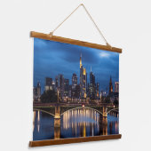 フランクフルトアムメインドイツ 吊り下げ型タペストリー (傾斜あり)