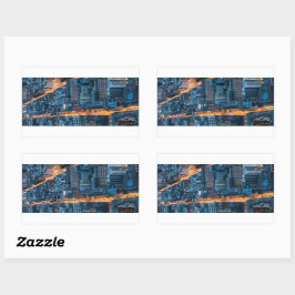 フランクフルトアムメインドイツ 長方形シール