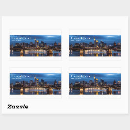 フランクフルトアムメインドイツ 長方形シール