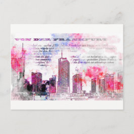 フランクフルトアーチテクトゥール – ポパーツイラストレーション ポストカード