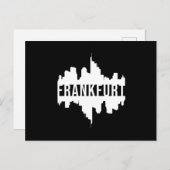 フランクフルトドイツシティスケープおもしろいギフトアイディア ポストカード (正面/裏面)