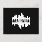 フランクフルトドイツシティスケープおもしろいギフトアイディア ポストカード (正面)