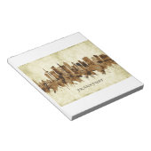 フランクフルトドイツシティスケープ ノートパッド (アングル)